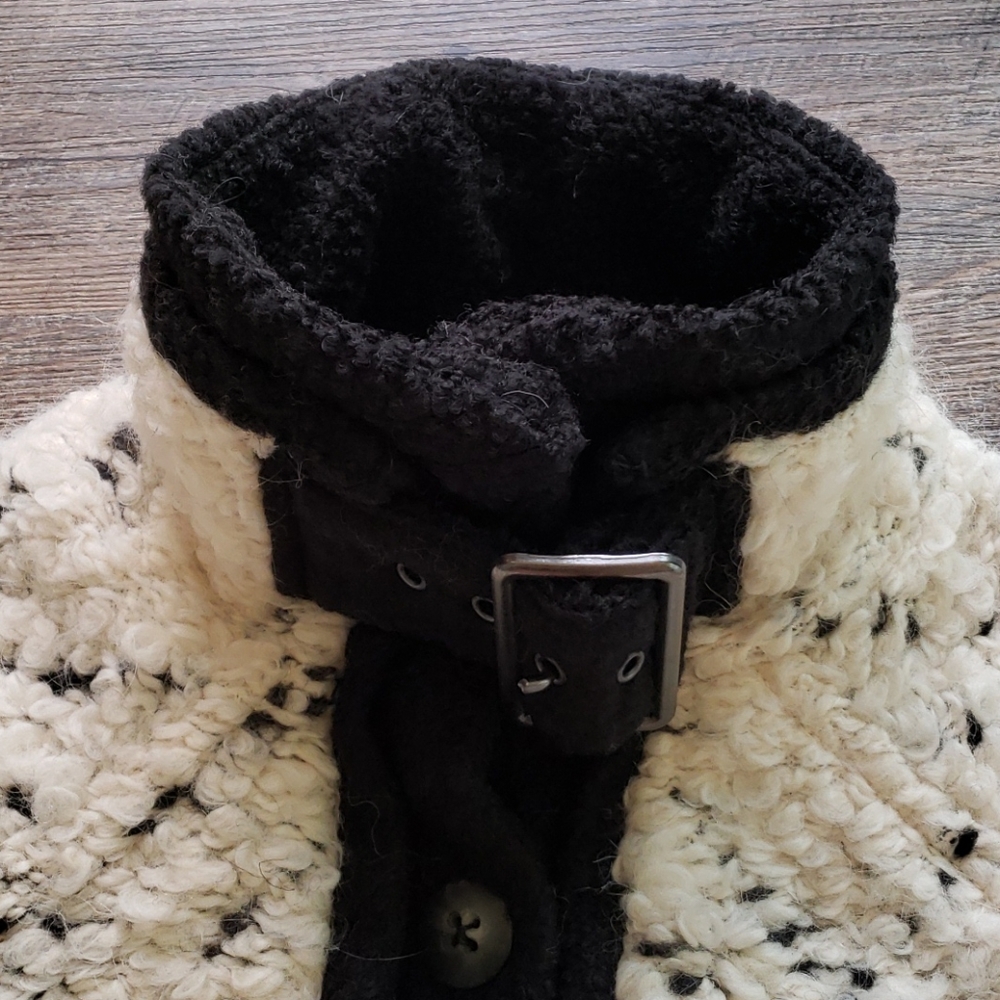 NWT! Free People High Collar Boucle Coat - Picture 5 of 14